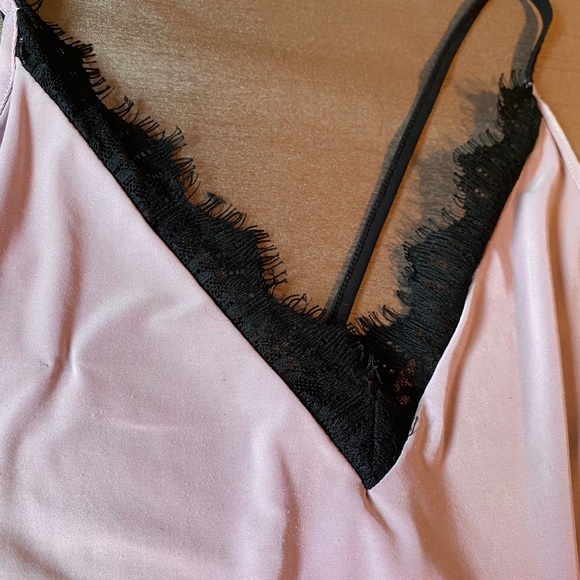 Light Purple Bodysuit with Black Lace - Picture 2 of 4
